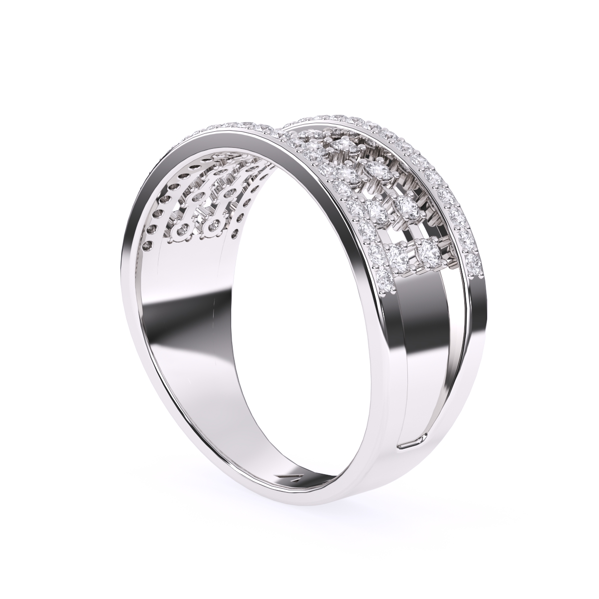 Dazzling Rose Gold and Diamond Ring For Women